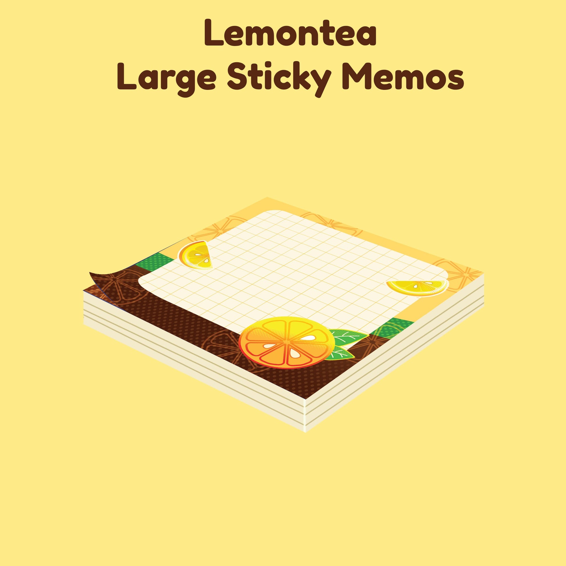 Sticky Memo Pad Lemon Tea - Maofriends